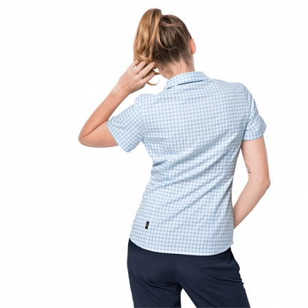 Рубашка женская Jack Wolfskin Kepler Shirt Women ice blue checks