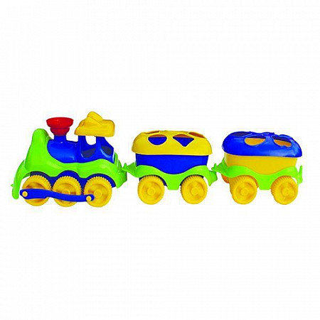 Развивающая игрушка-сортер Стром Паровозик с логическими фигурами У448 1 шт (в ассортименте)
