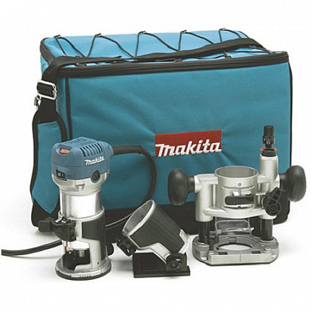 Фрезер кромочный Makita RT 0700 CX2 в сумке + аксессуары