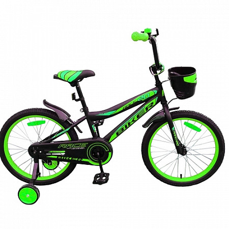 Велосипед Favorit Biker 20" (2019) Black/Green BIK-20GN