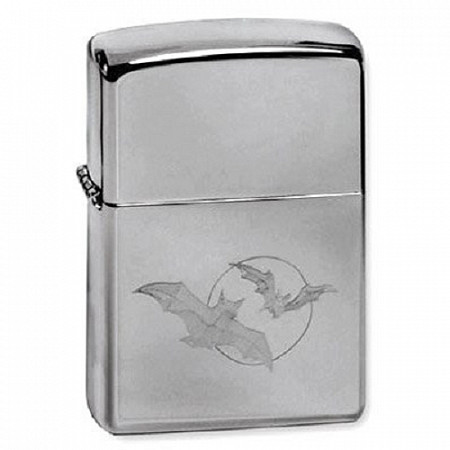 Зажигалка Zippo 150 Bats Moon silver