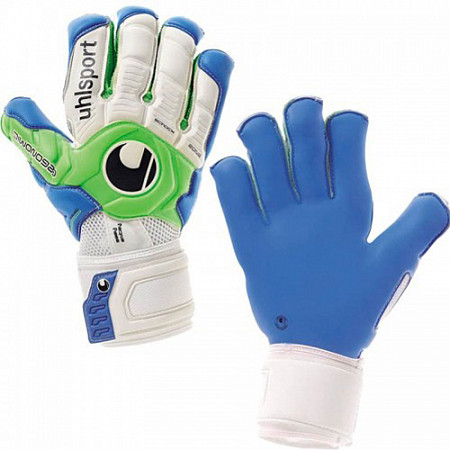 Перчатки вратарские Uhlsport Ergonomic 360 Aquasoft Blue/Green/White