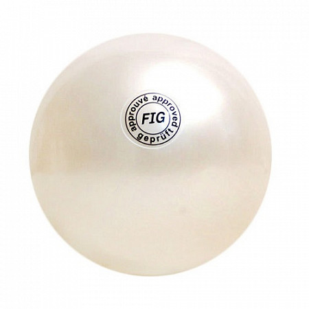 Мяч для художественной гимнастики 19 см white