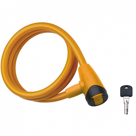 Велозамок тросовый Tonyon 12х1000мм TY565 yellow