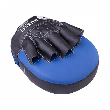 Лапы боксерские изогнутые Rusco пара blue