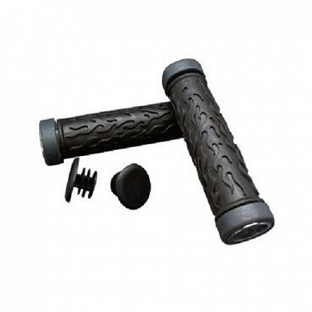 Грипсы Velo С заглушками 132мм VLG-486AD2 Black