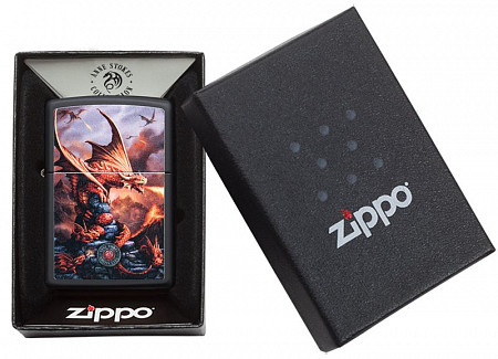 Зажигалка Zippo Anne Stokes 49097 black matte
