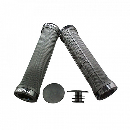 Грипсы Velo VLG-975-2AD2-L2-G2 с заглушками VLP-69-1 ZTB12243