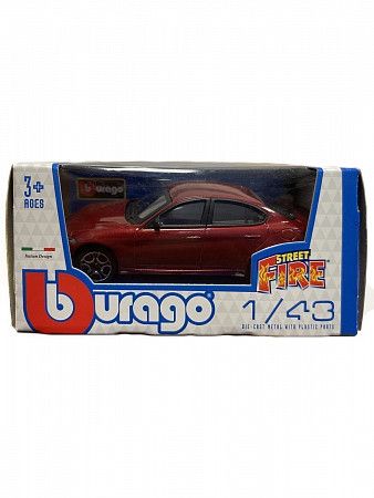 Машинка Bburago 1:43 Alfa Romeo Giulia (18-30000/18-30329) red
