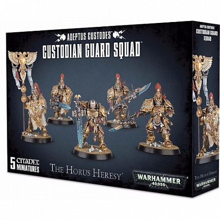На картинке изображен Фигурки Games Workshop Warhammer: Adeptus Custodes Custodian Guard 01-07 Фигурки Games Workshop Warhammer: Adeptus Custodes Custodian Guard 01-07