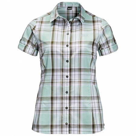 Рубашка женская Jack Wolfskin Maroni River Shirt W light jade checks