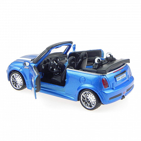 Коллекционная машина Bburago 1:32 MINI Cooper S Cabrio (18-43041) blue