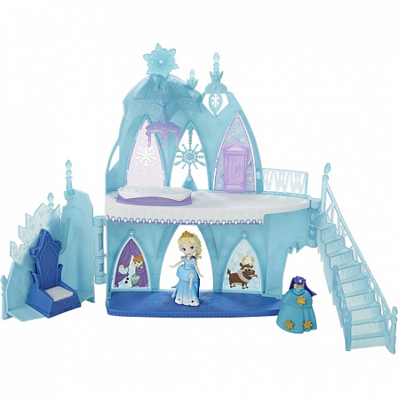 На картинке изображен Игровой набор Disney Frozen Дворец для маленьких кукол (B5197) Игровой набор Disney Frozen Дворец для маленьких кукол (B5197)