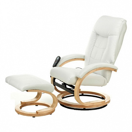 Кресло вибромассажное с пуфом Lucaro Recliner beige