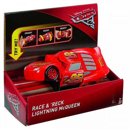 Машинка Cars Crazy Молния Маккуин DYW10 red