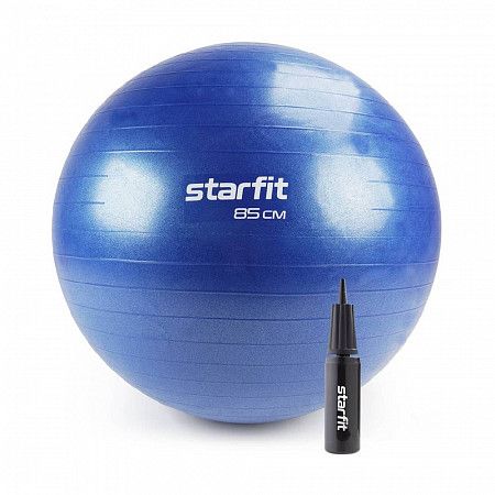Фитбол Starfit GB-109 55 см с ручным насосом антивзрыв dark blue 