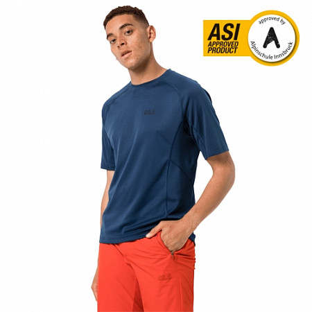 Футболка мужская Jack Wolfskin Mountain Tech T M dark indigo