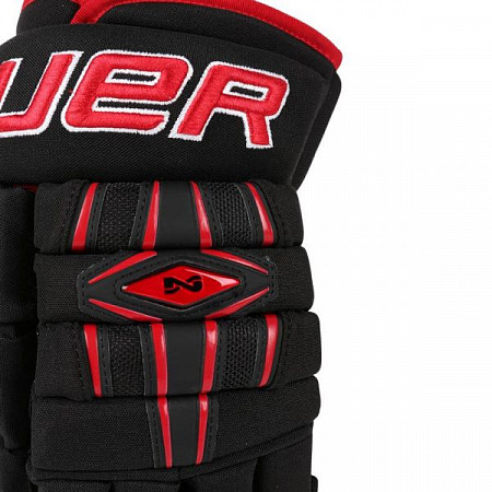 Перчатки хоккейные Bauer Nexus 1000 Sr Black/Red