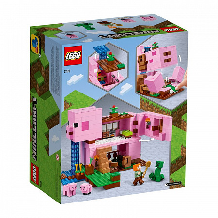 На картинке изображен Конструктор LEGO Дом-свинья 21170 Конструктор LEGO Дом-свинья 21170