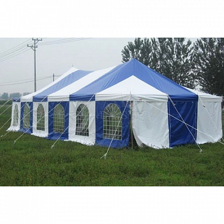 Тент-шатер Sundays 5х10 м полюсный PA58301 white/blue