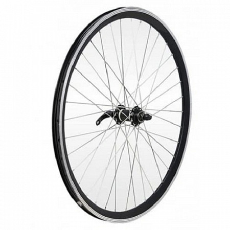 На картинке изображен Колесо 26" переднее двойной обод 630274 Колесо 26" переднее двойной обод 630274