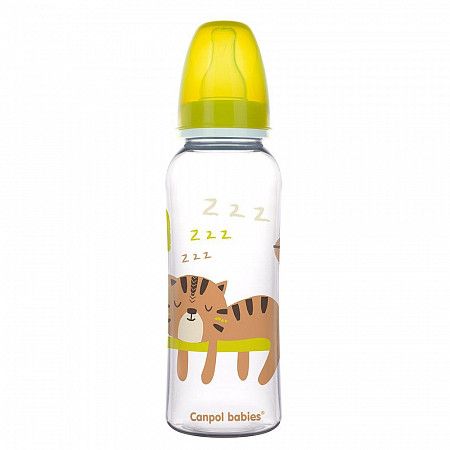 Бутылочка для кормления Canpol babies AFRICA с узким горлышком 250 мл., 12 мес.+ (59/200) yellow