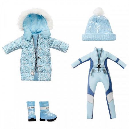 На картинке изображен Кукла Rainbow High "Скайлер Брэдшоу. Зимние каникулы" 574798EUC blue Кукла Rainbow High "Скайлер Брэдшоу. Зимние каникулы" 574798EUC blue