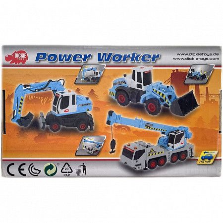 Игрушка Dickie Toys Строительная техника Погрузчик 14 см (203414782) white/blue