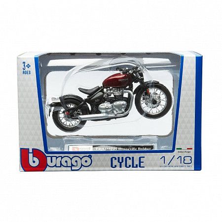 Мотоцикл Bburago 1:18 Triumph Bonneville Bobber (18-51000/18-51067)