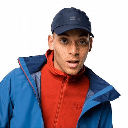 Водонепроницаемая бейсболка мужская Jack Wolfskin Texapore Ecosphere Base Cap night blue