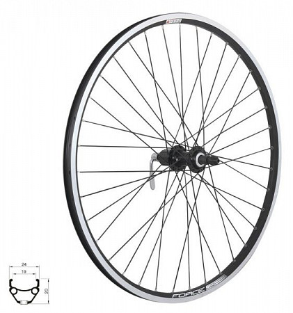 Колесо заднее Force Classic 559x19 V FHTX800 70266