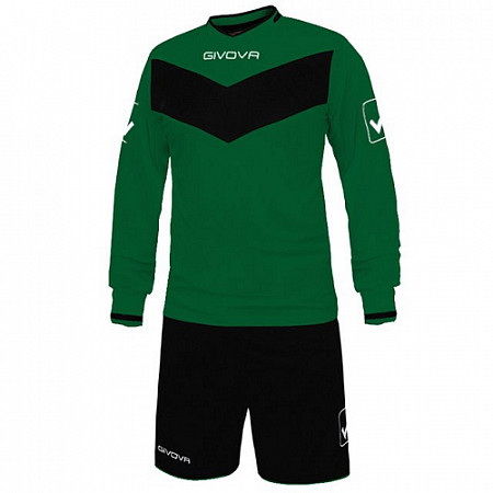 Футбольная форма Givova Kit Olimpia KITC44 green/black