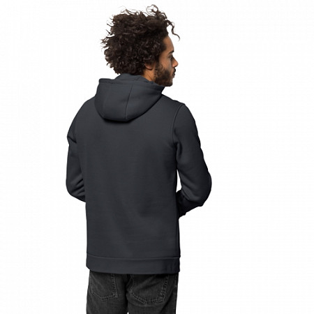 Толстовка с капюшоном мужская Jack Wolfskin Logo Hoody M phantom