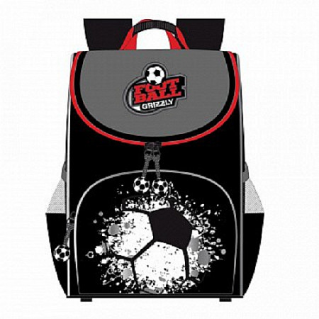 На картинке изображен Рюкзак школьный GRIZZLY RAm-185-1 /2 black Рюкзак школьный GRIZZLY RAm-185-1 /2 black