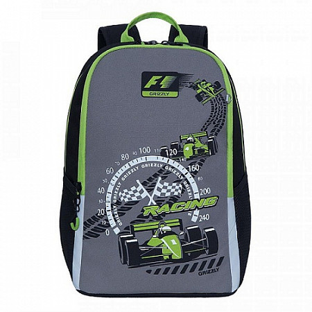 На картинке изображен Рюкзак школьный GRIZZLY RB-151-4 /2 light green Рюкзак школьный GRIZZLY RB-151-4 /2 light green