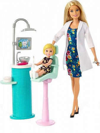 На картинке изображен Кукла Barbie Любимая профессия Стоматолог DHB63 FXP16 Кукла Barbie Любимая профессия Стоматолог DHB63 FXP16
