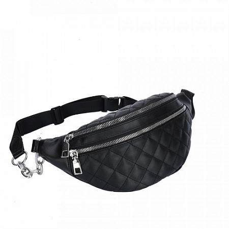 Поясная сумка женская Ors Oro OPS-0159 black