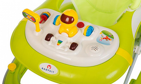 На картинке изображен Ходунки BabyHit Softedge green Ходунки BabyHit Softedge green