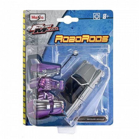 Машинка-трансформер Maisto Fresh Metal RoboRods Cadillac '63 Coupe Deville (15020) grey