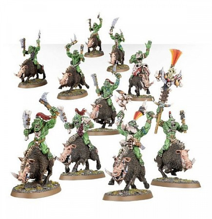 На картинке изображен Фигурки Games Workshop Warhammer: Bonesplitterz Savage Boarboys 89-20 Фигурки Games Workshop Warhammer: Bonesplitterz Savage Boarboys 89-20