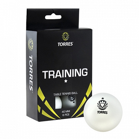 Мячи для настольного тенниса Torres Training 1* TT0016 white