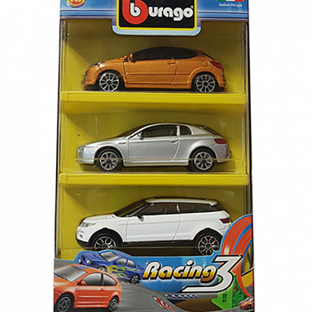 Набор из 3 автомобилей Bburago Стрит Файер 18-30073 (в ассортименте)