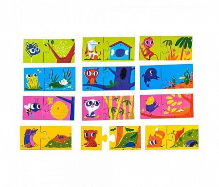  Игра детская настольная  Dream Makers "Кто где живет?" RI1801C