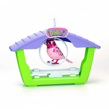 На картинке изображен Игровой набор DigiFriends Птичка с домиком 88400 pink Игровой набор DigiFriends Птичка с домиком 88400 pink
