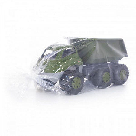 На картинке изображен Автомобиль-самосвал военный Полесье Дакар с прицепом 49292 Автомобиль-самосвал военный Полесье Дакар с прицепом 49292