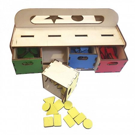 Развивающая деревянная игрушка Master Wood "Волшебный сундучок" DKM1