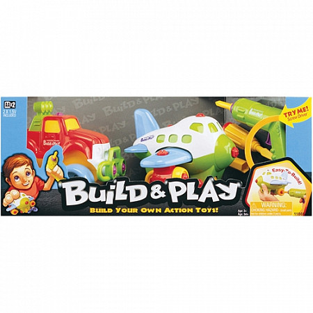 На картинке изображен Игрушка Keenway Набор "BUILD"N PLAY" - самолет+джип (2 в 1) 11866 Игрушка Keenway Набор "BUILD"N PLAY" - самолет+джип (2 в 1) 11866