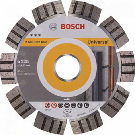 Алмазный круг Bosch 125х22,23 мм универсальный 2608602662