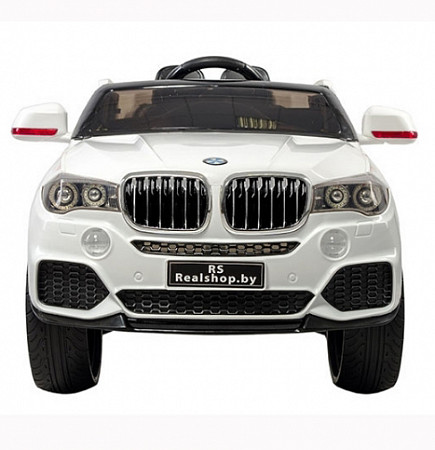 Детский электромобиль RS BMW X5 white (Встроенный планшет MP4)