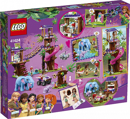 На картинке изображен Конструктор LEGO Friends Джунгли: Штаб Спасателей 41424 Конструктор LEGO Friends Джунгли: Штаб Спасателей 41424